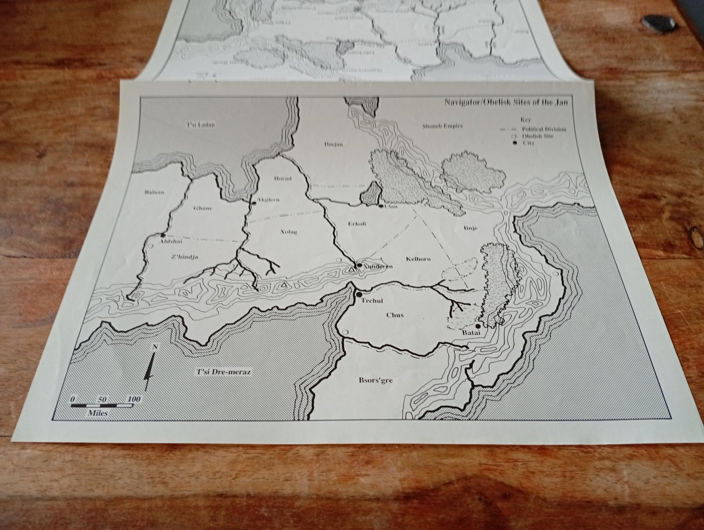 Shadow World Nomads Of The Nine Nations Map I.C.E. 6013 Rolemaster 1990