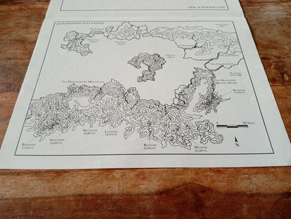 Shadow World Quellbourne Land of the Silver Mist Map I.C.E. 6001 Rolemaster 1989
