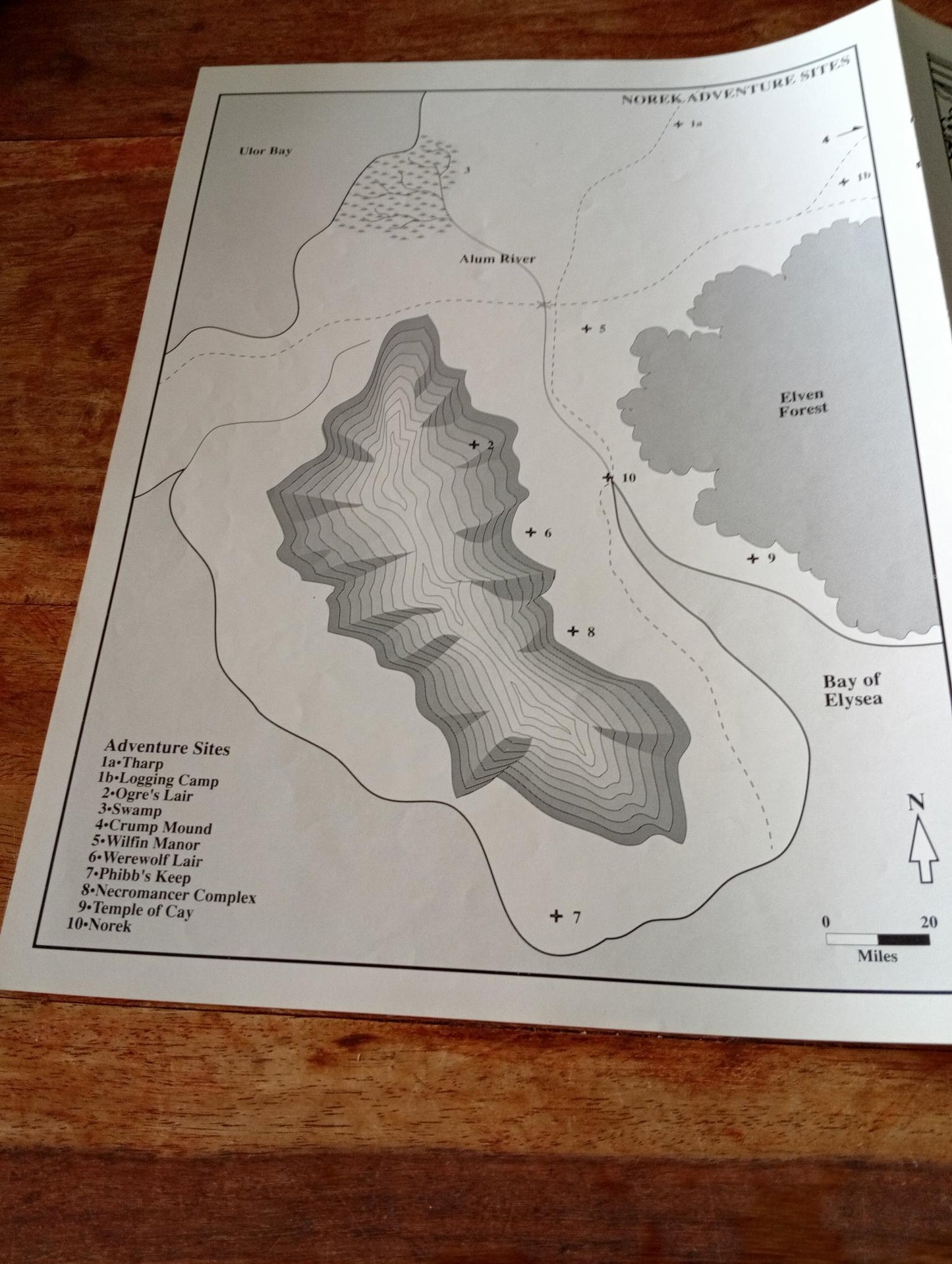 NOREK Map Shadow World I.C.E. 1990