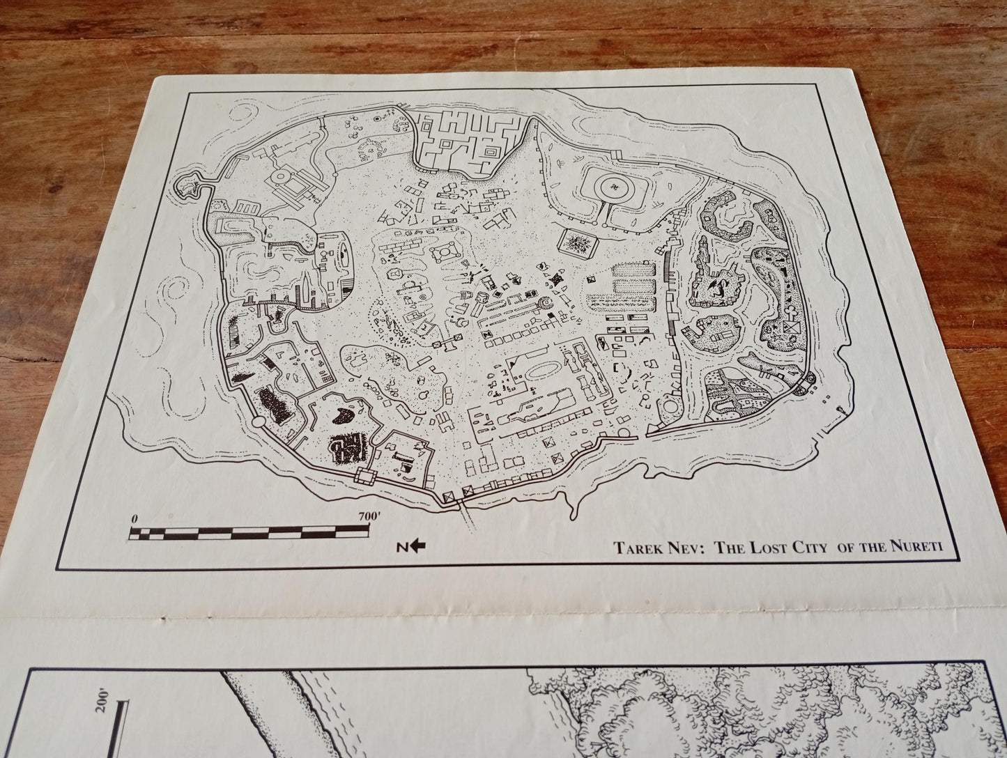 Shadow World Demons of the Burning Night Map I.C.E. 6003 Rolemaster 1989