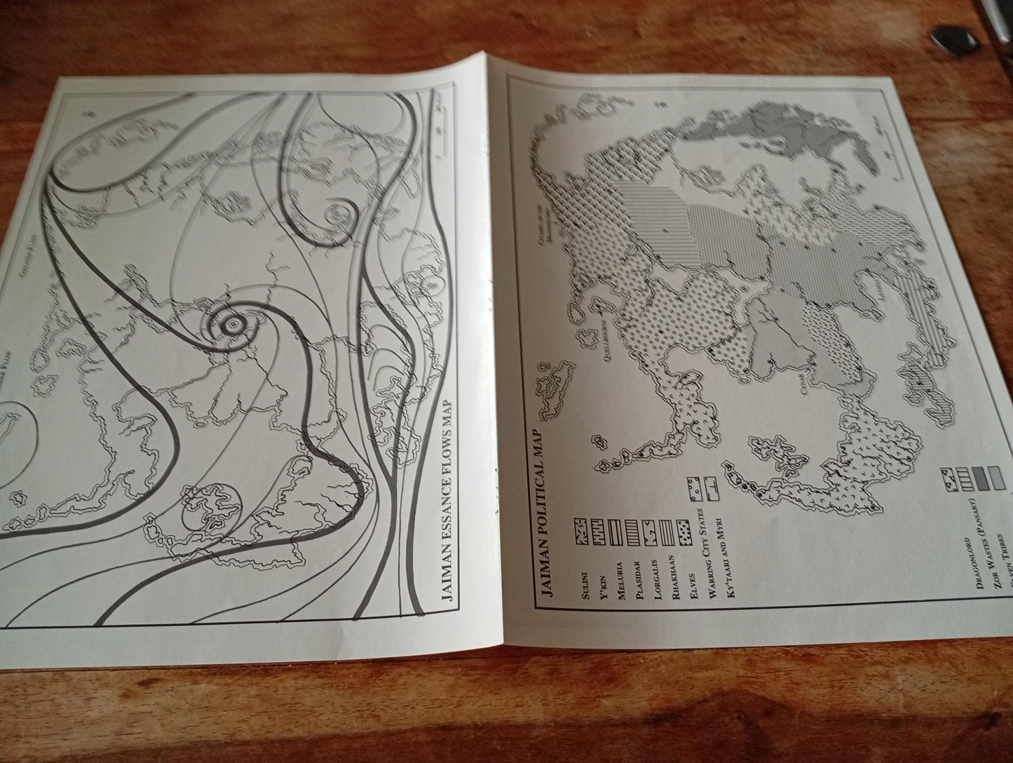 Shadow World Jaiman Land of Twilight Map I.C.E. 6010 Rolemaster 1989