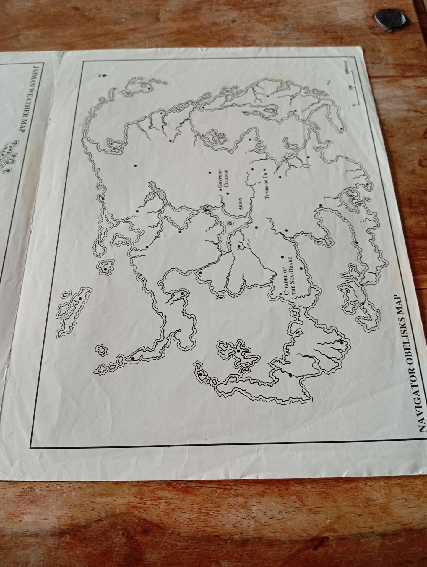 Shadow World Jaiman Land of Twilight Map I.C.E. 6010 Rolemaster 1989