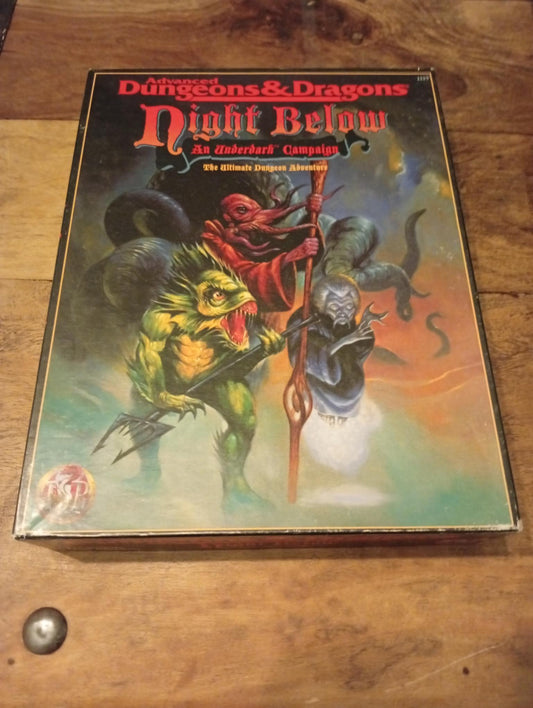 AD&D Night Below Box Set Complete/Uncut TSR 1125 1995