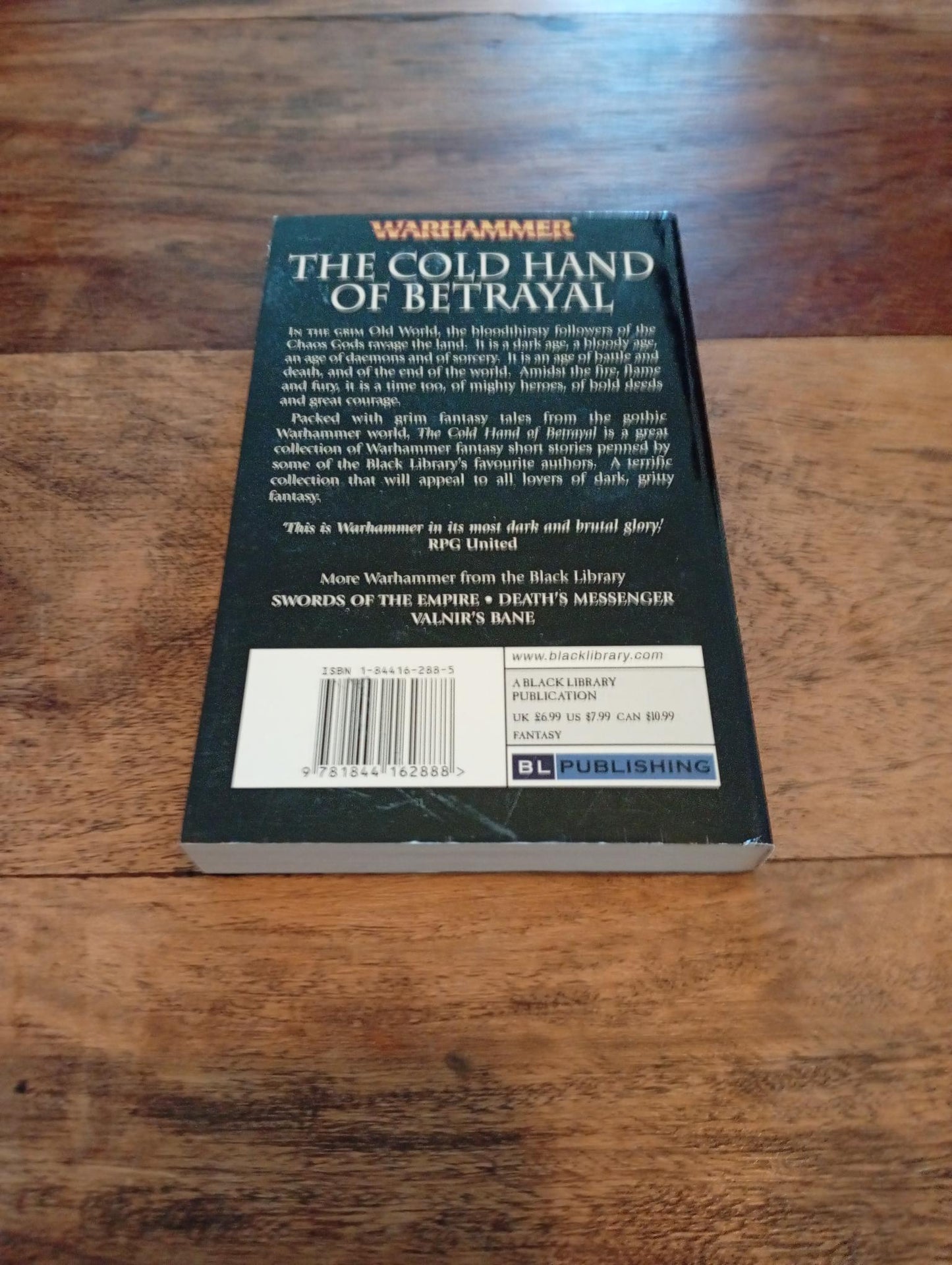Warhammer Fantasy Cold Hand of Betrayal Black Library 2006