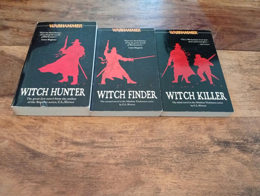 Warhammer Fantasy The Witch Hunter Series 1-2-3 Back Library