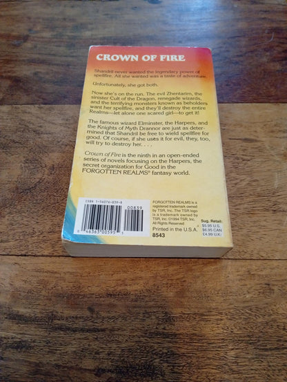 Forgotten Realms Crown of Fire The Harpers #9 Ed Greenwood TSR 1994