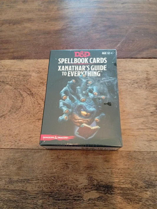 Dungeons & Dragons 5ed Spellbook Cards Xanathar's Guide Deck New
