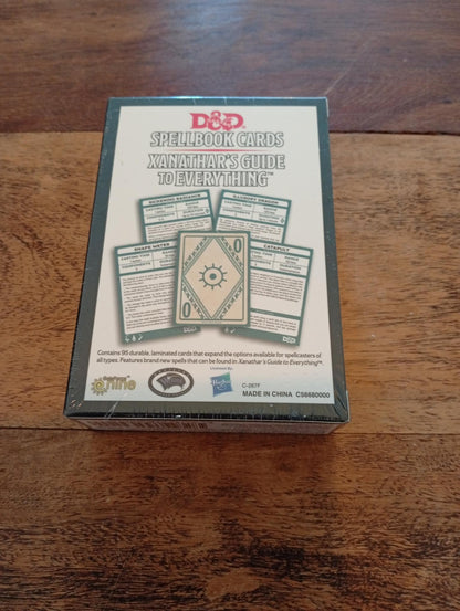 Dungeons & Dragons 5ed Spellbook Cards Xanathar's Guide Deck New