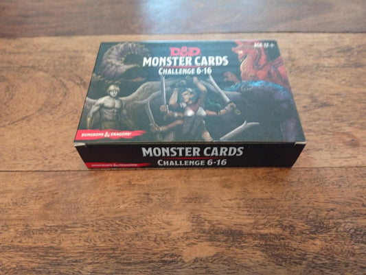 Dungeons & Dragons 5ed Monster Cards Challenge 6-16