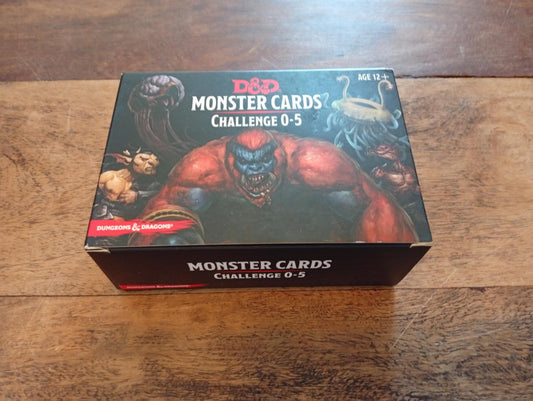 Dungeons & Dragons 5ed Monster Cards Challenge 0-5