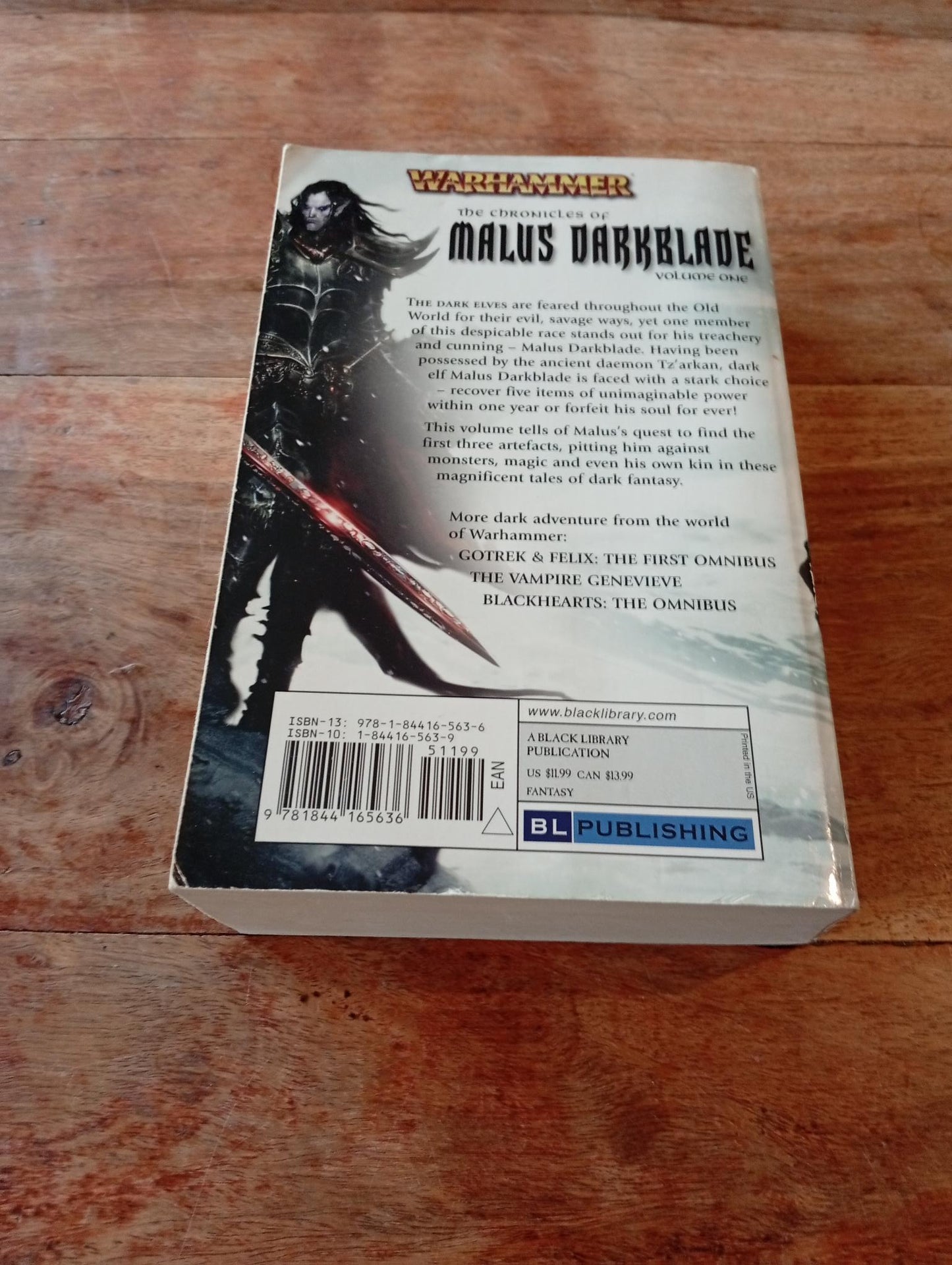Warhammer Fantasy The Chronicles of Malus Darkblade #1 Dan Abnett Mike Lee 2008
