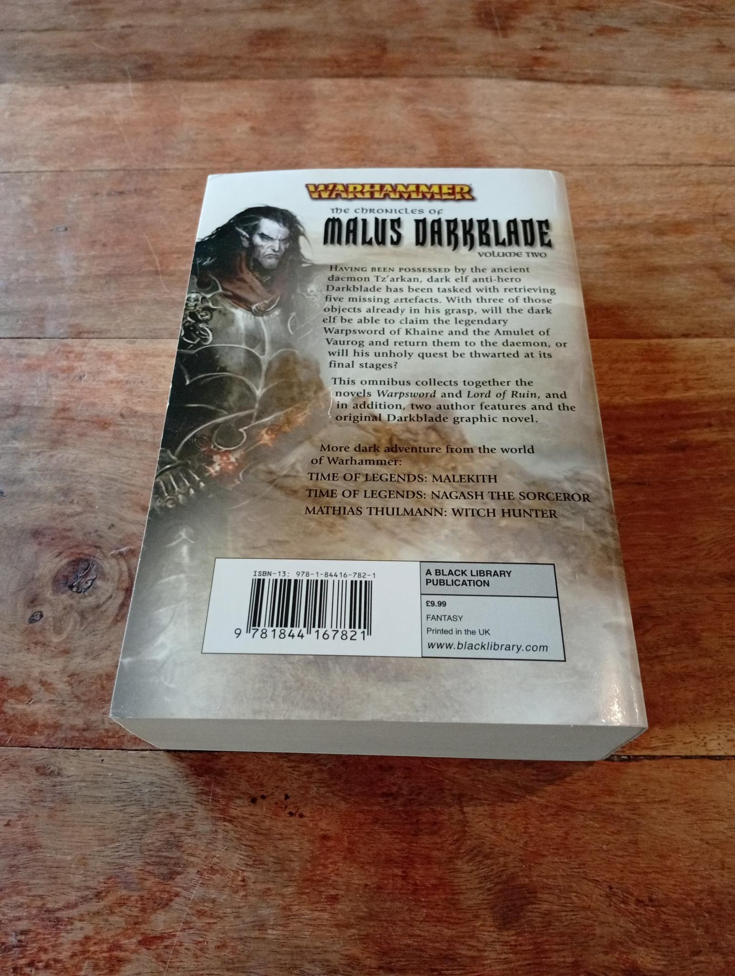 Warhammer Fantasy The Chronicles of Malus Darkblade #2 Dan Abnett Mike Lee 2009