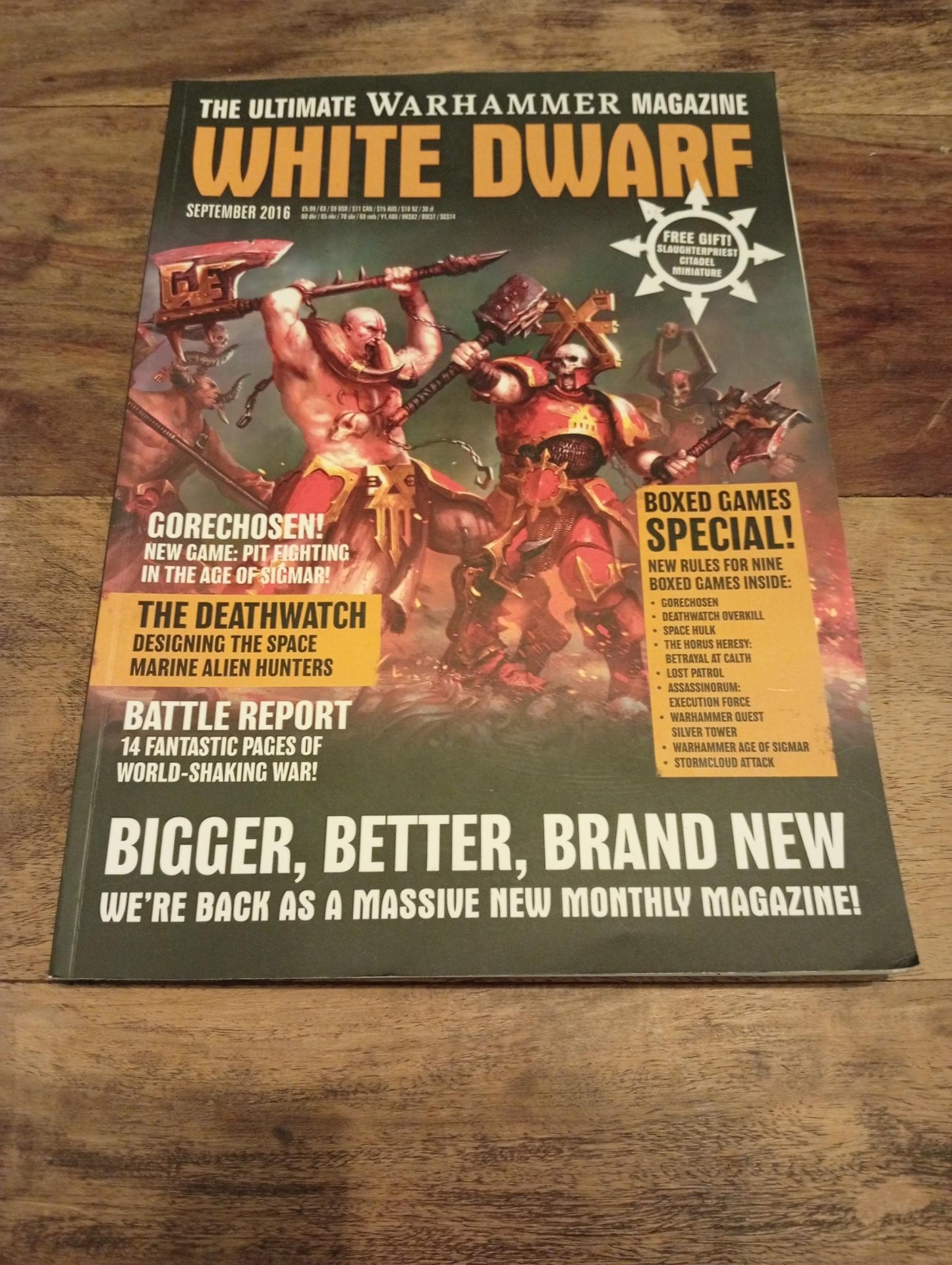 White Dwarf Games Workshop Magazine september 2016