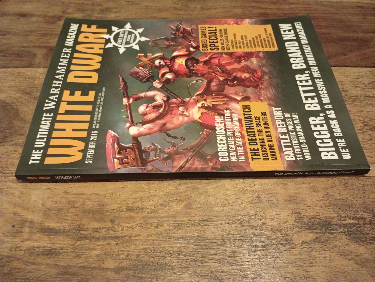 White Dwarf Games Workshop Magazine september 2016