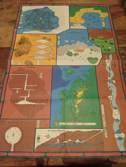 Ravenloft Adam's Wrath Map TSR 9439 AD&D 1994