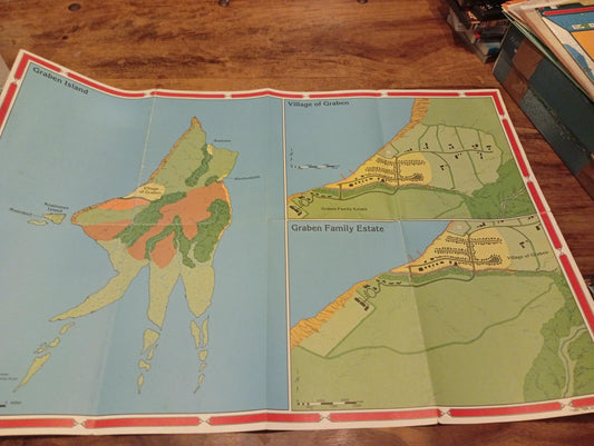 Ravenloft Ship of Horror Map TSR 9321 AD&D 1991