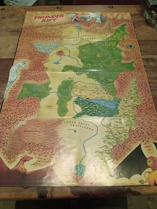 D&D Thunder Rift Map TSR 9357 AD&D 1992