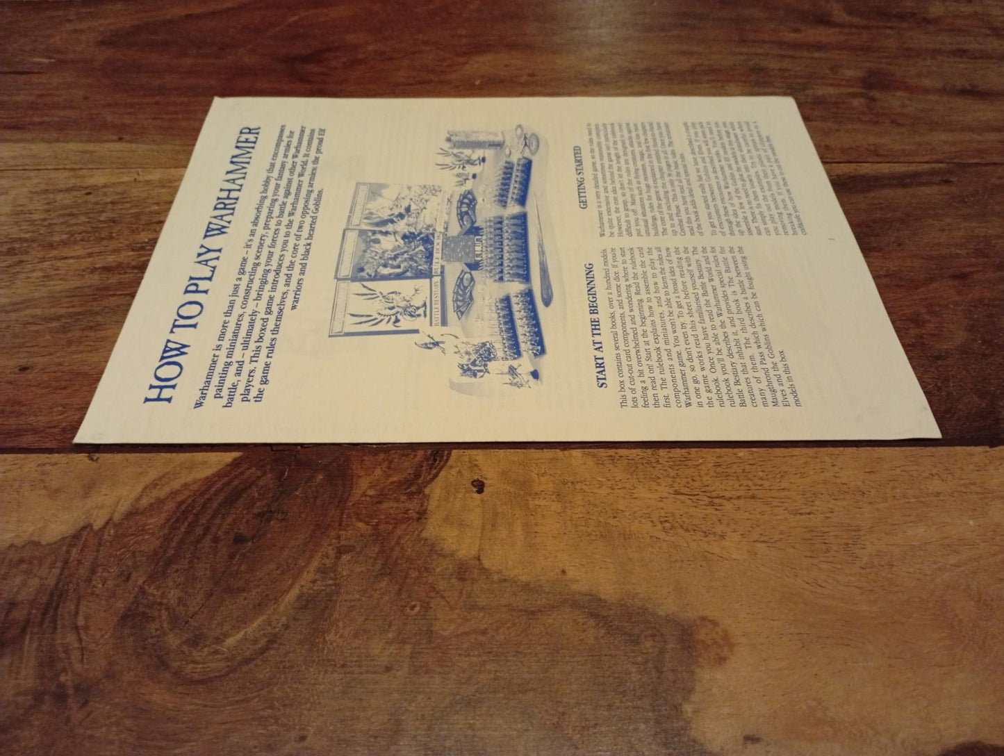 Warhammer Fantasy How To Play Core Set 4th Ed Leaflet Games Workshop