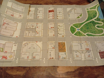 Marvel Super Heroes TSR Role Playing Board Game Basic Set Revised MAP 2 Interior