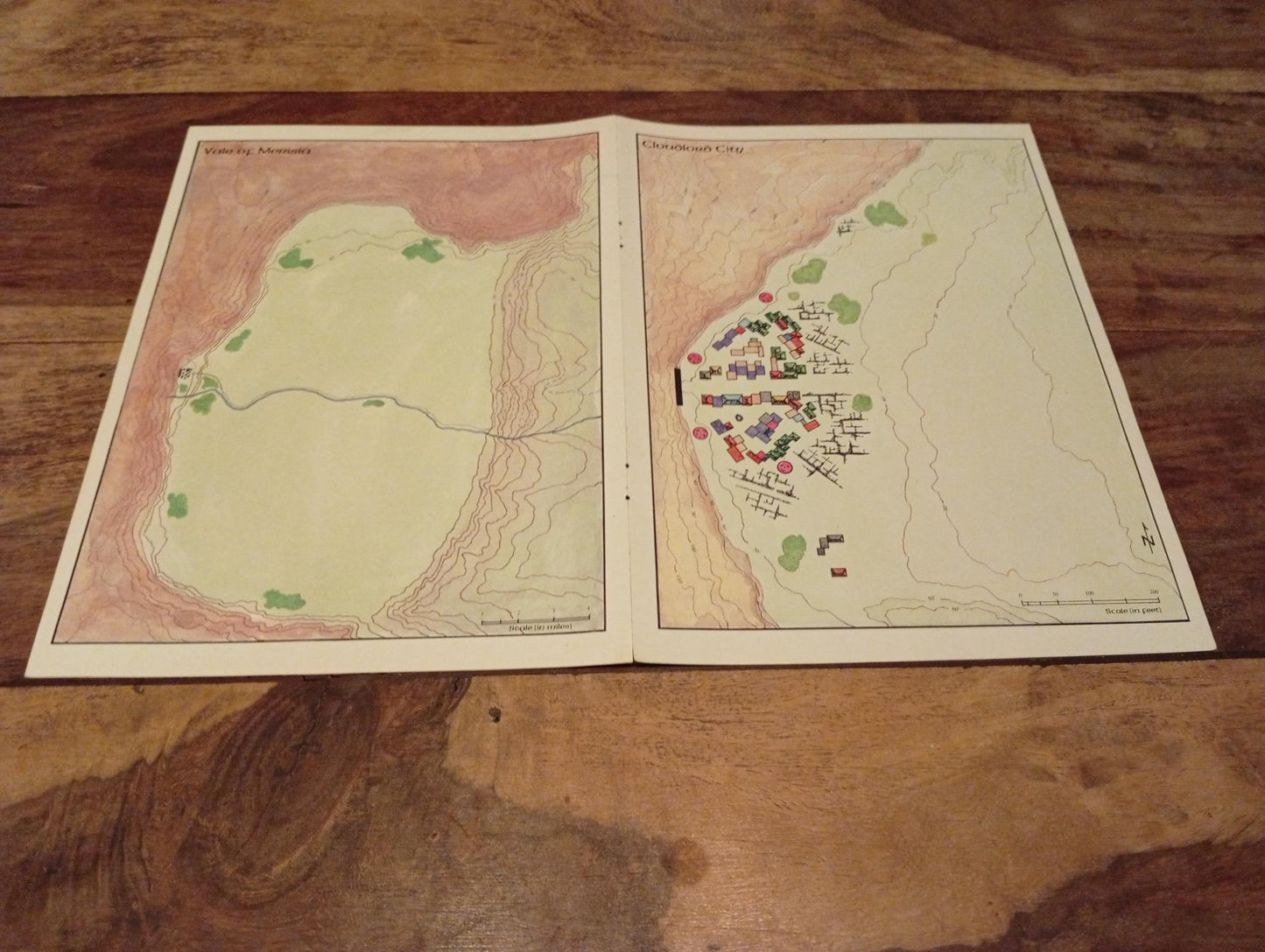 The Cloudlords Of Tanara Map Shadow World I.C.E. 1985