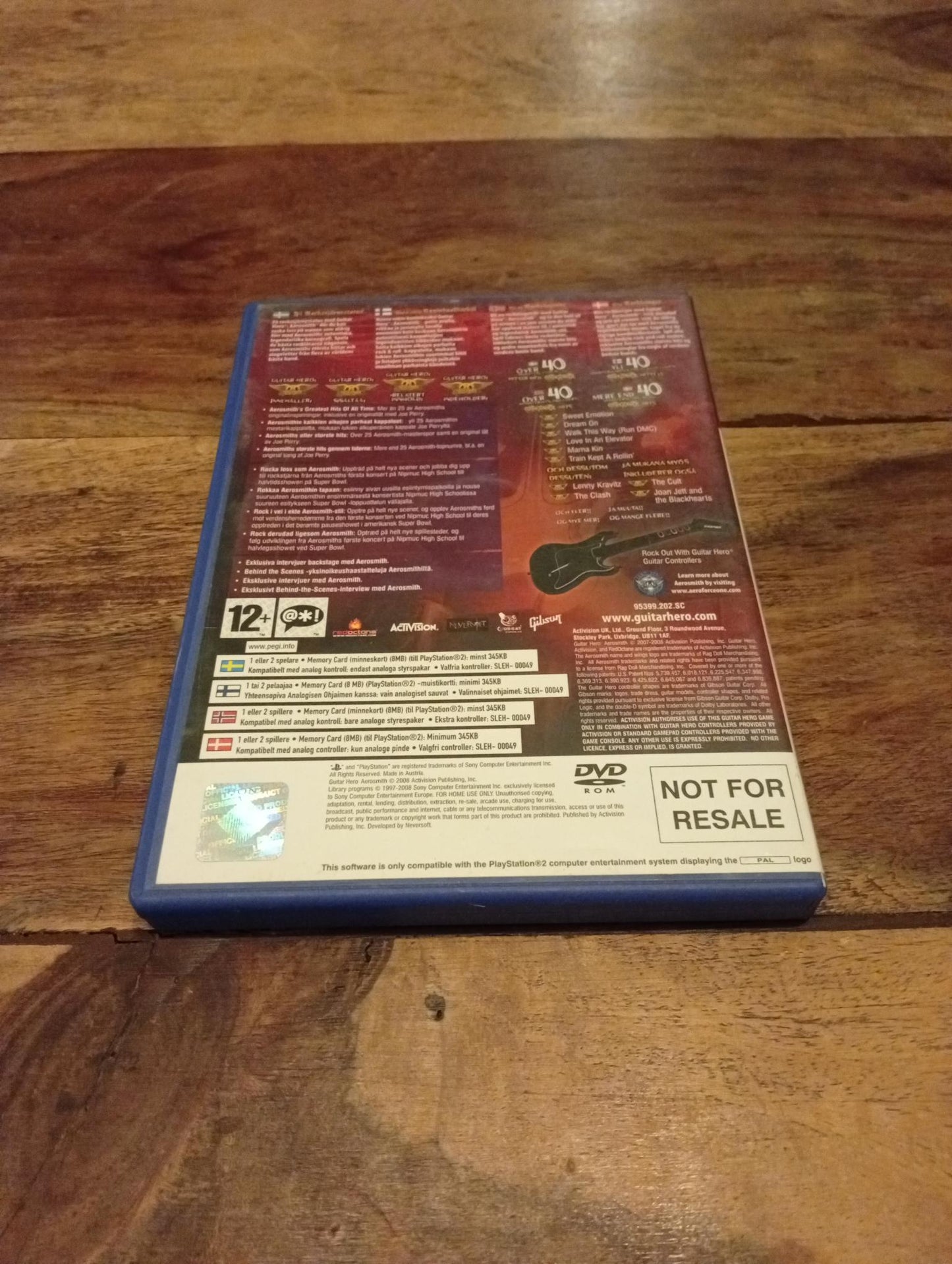 PlayStation 2 Guitar Hero Aerosmith 2008