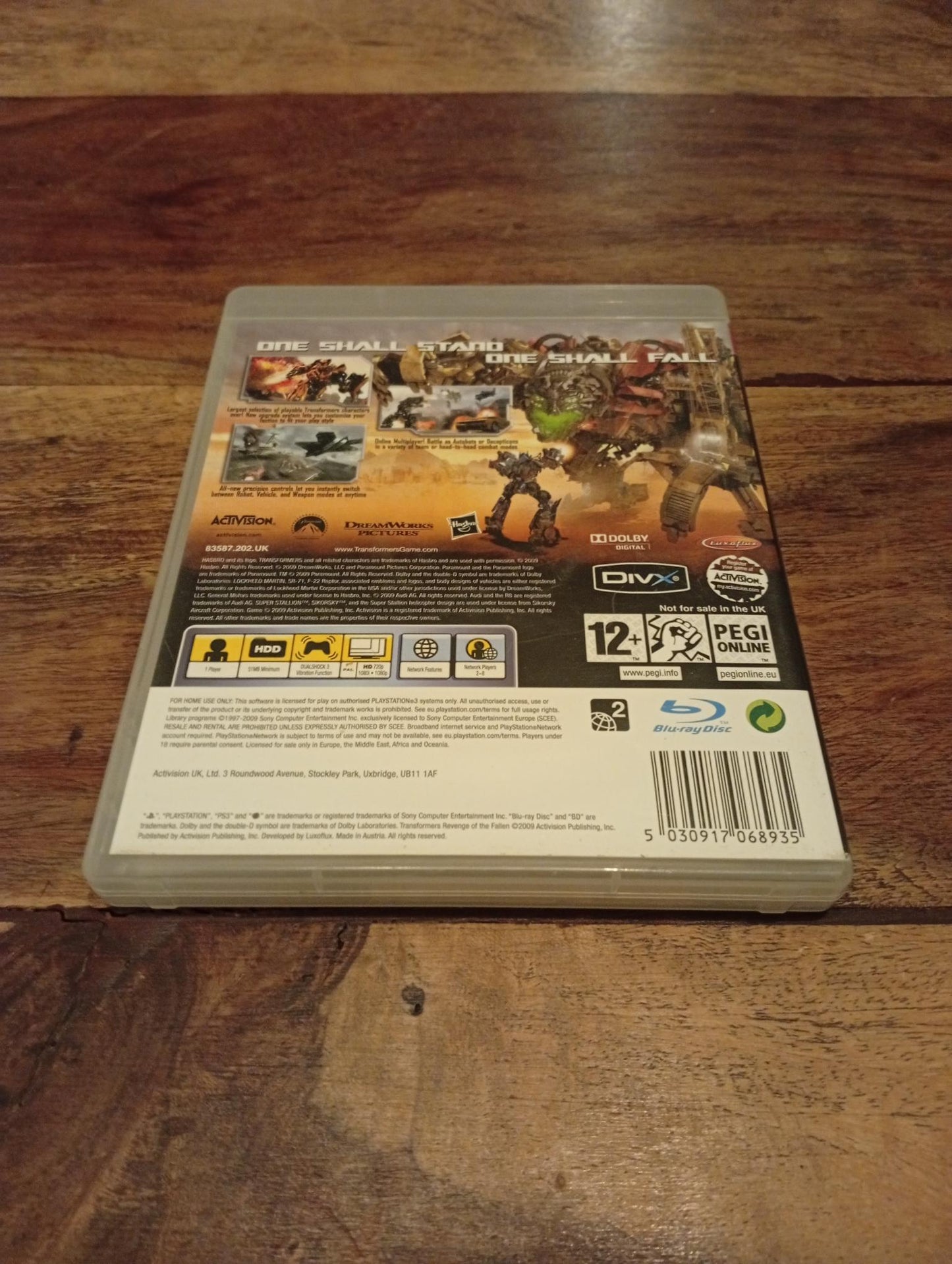 PlayStation 3 Transformers Revenge of the Fallen 2009