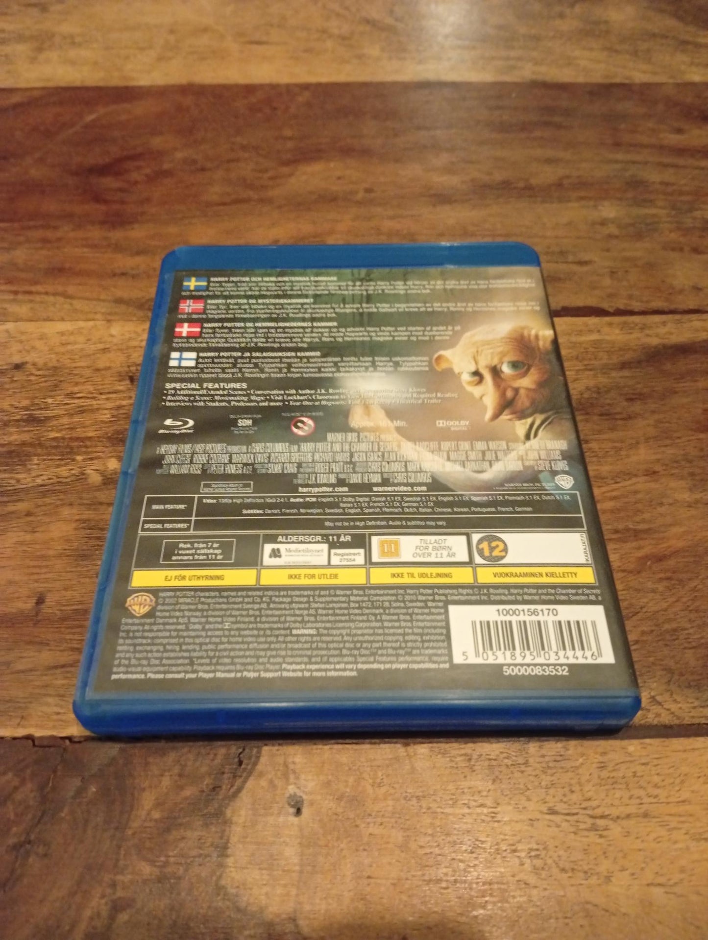 Harry Potter and the Chamber of Secrets Blu-ray 2002
