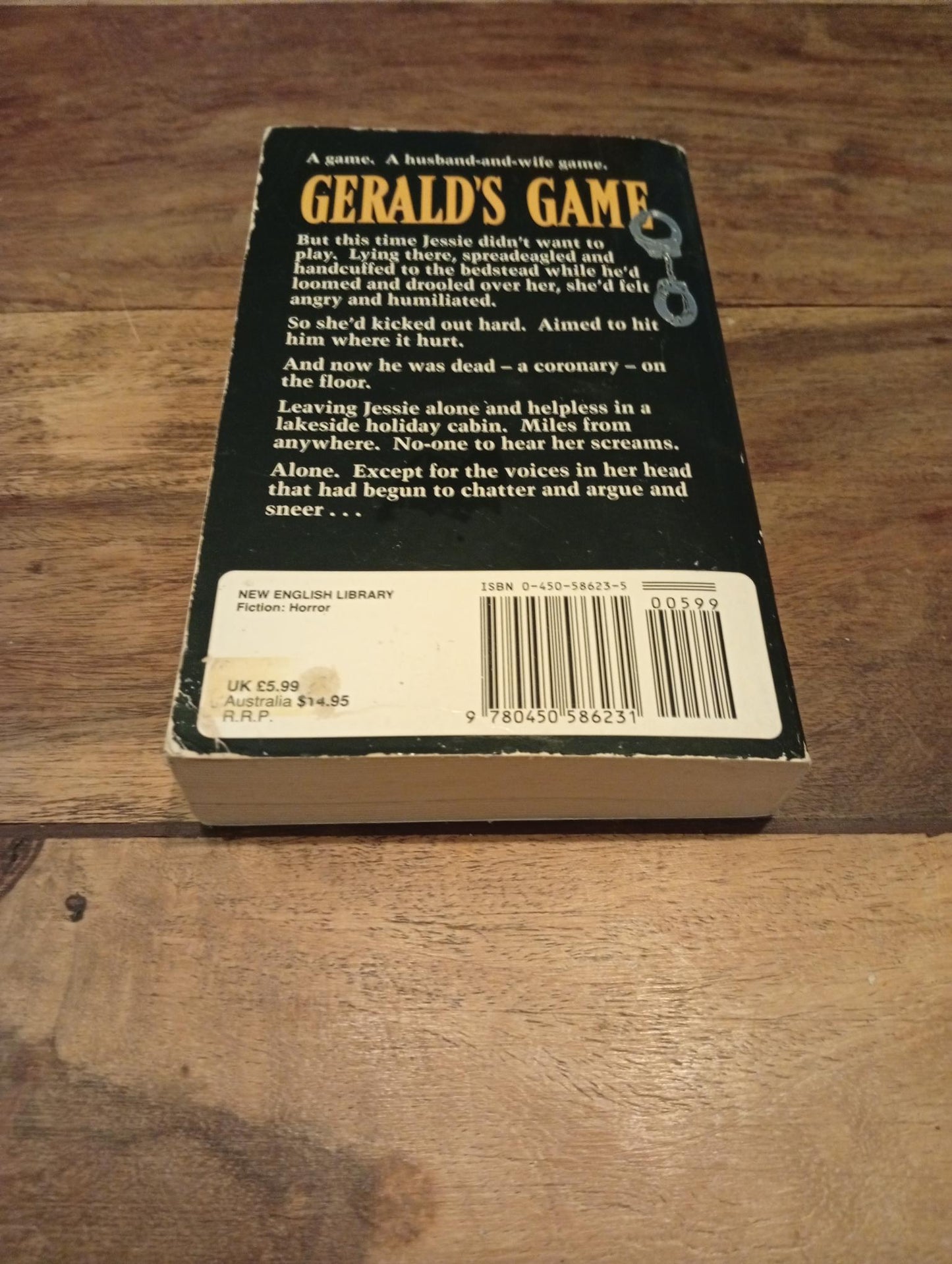 Gerald's Game Stephen King 1993