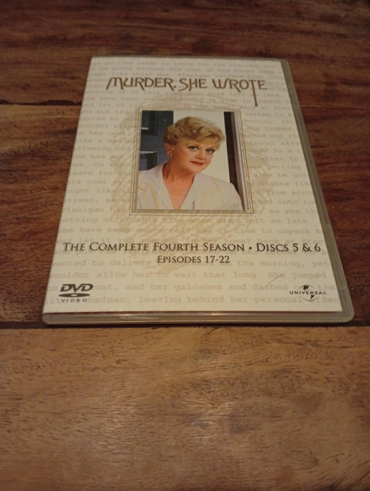 Murder She Wrote Complete Fourth Season Disc 5 - 6 2007