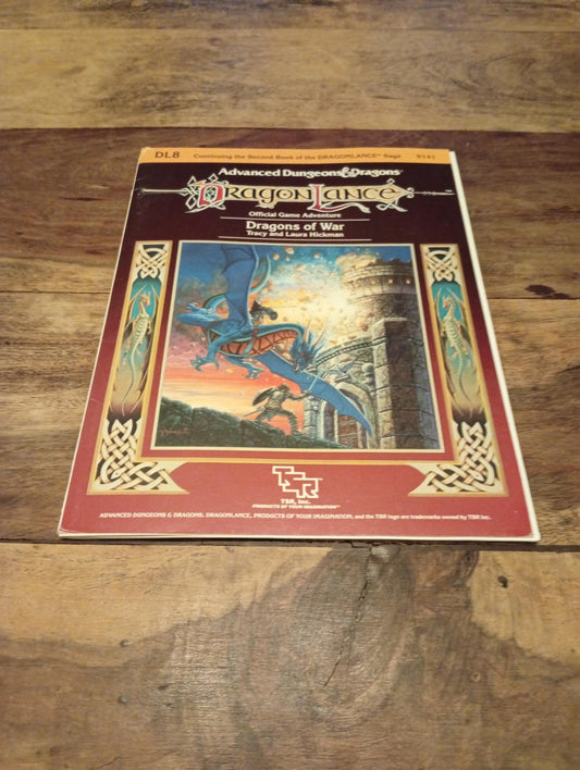 DragonLance Dragons of War With Map TSR 9141 AD&D 1985