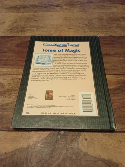 AD&D Tome of Magic Hardcover TSR 2121 AD&D 1991