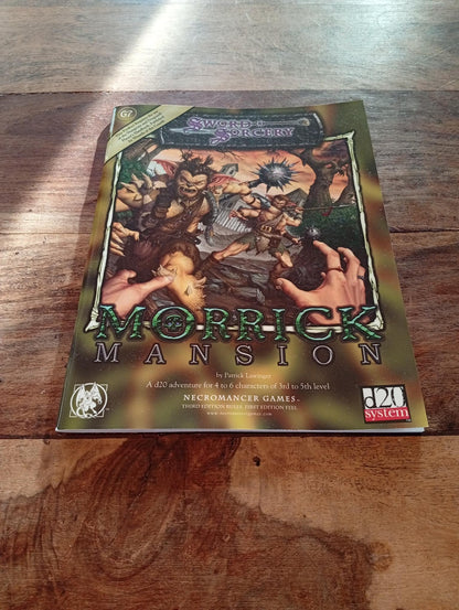 Sword & Sorcery Morrick Mansion d20 WW8378 Necromancer Games 2002