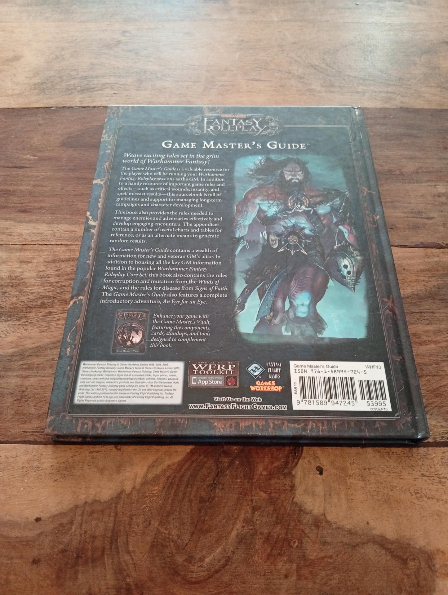 Warhammer Fantasy Roleplay Game Master's Guide Fantasy Flight Games 2010