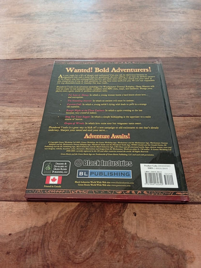 Warhammer Fantasy Roleplay Plundered Vaults Black Industries 2005