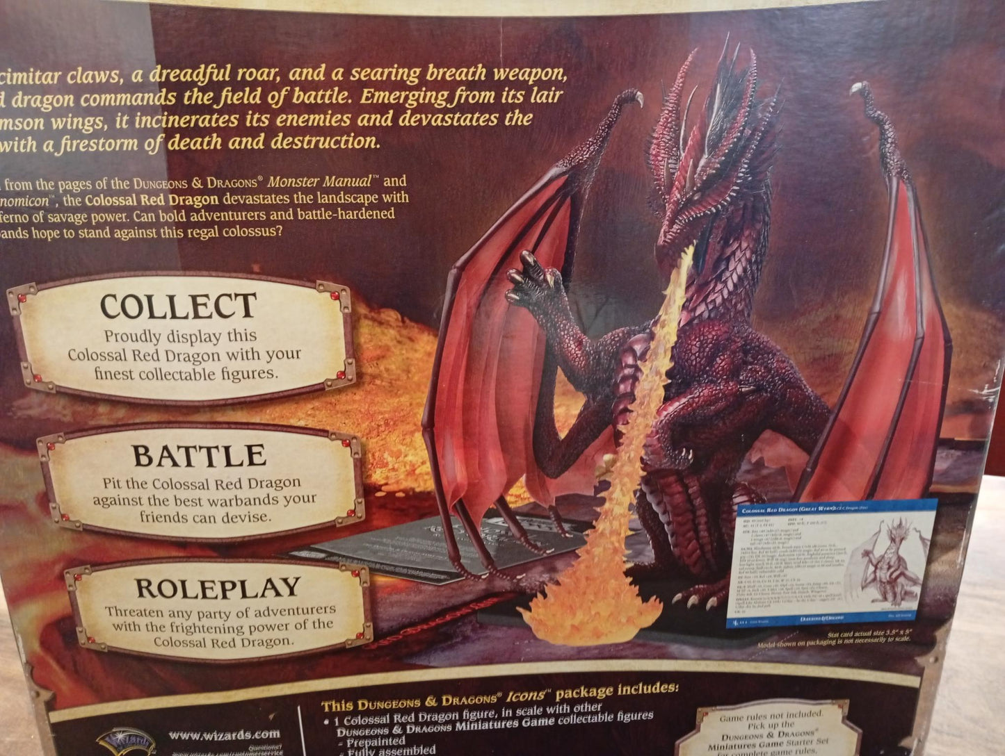 Dungeons & Dragons Icons Colossal Red Dragon Wizards of the Coast 2006