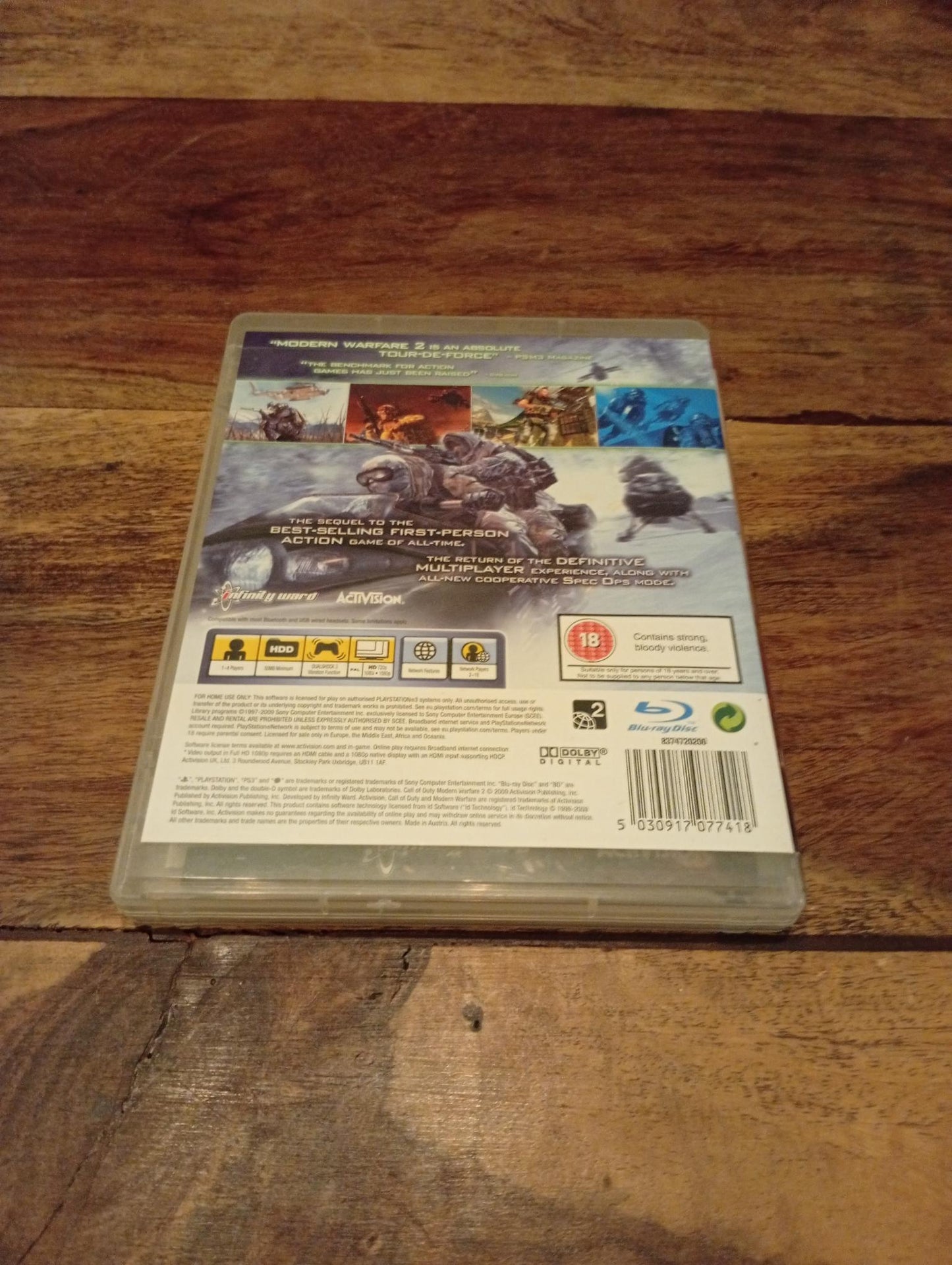 PlayStation 3 Call of Duty Modern Warfare 2 2009