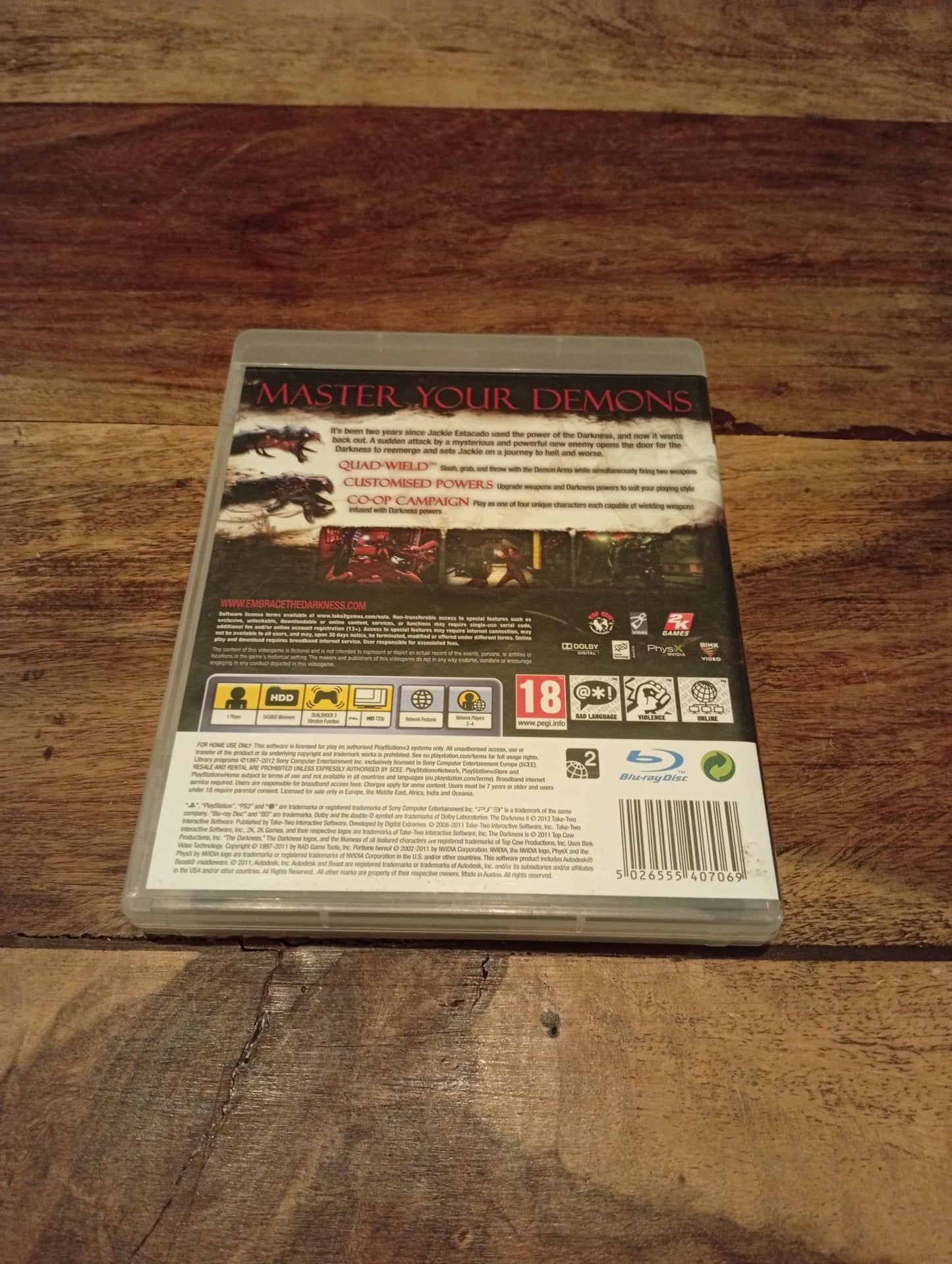 PlayStation 3 The Darkness II 2012