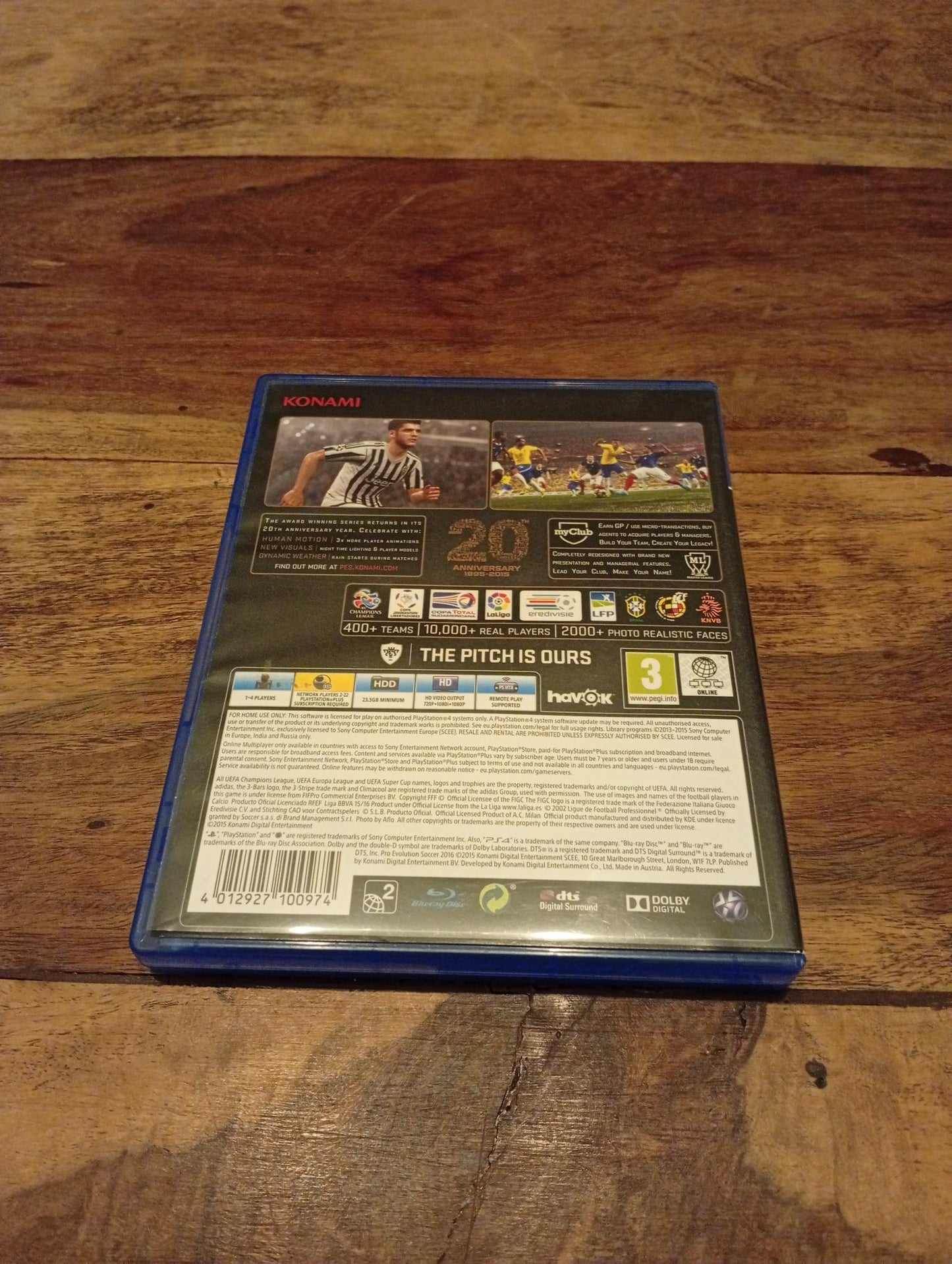 PlayStation 4 Pro Evolution Soccer 2016 ps4 2015