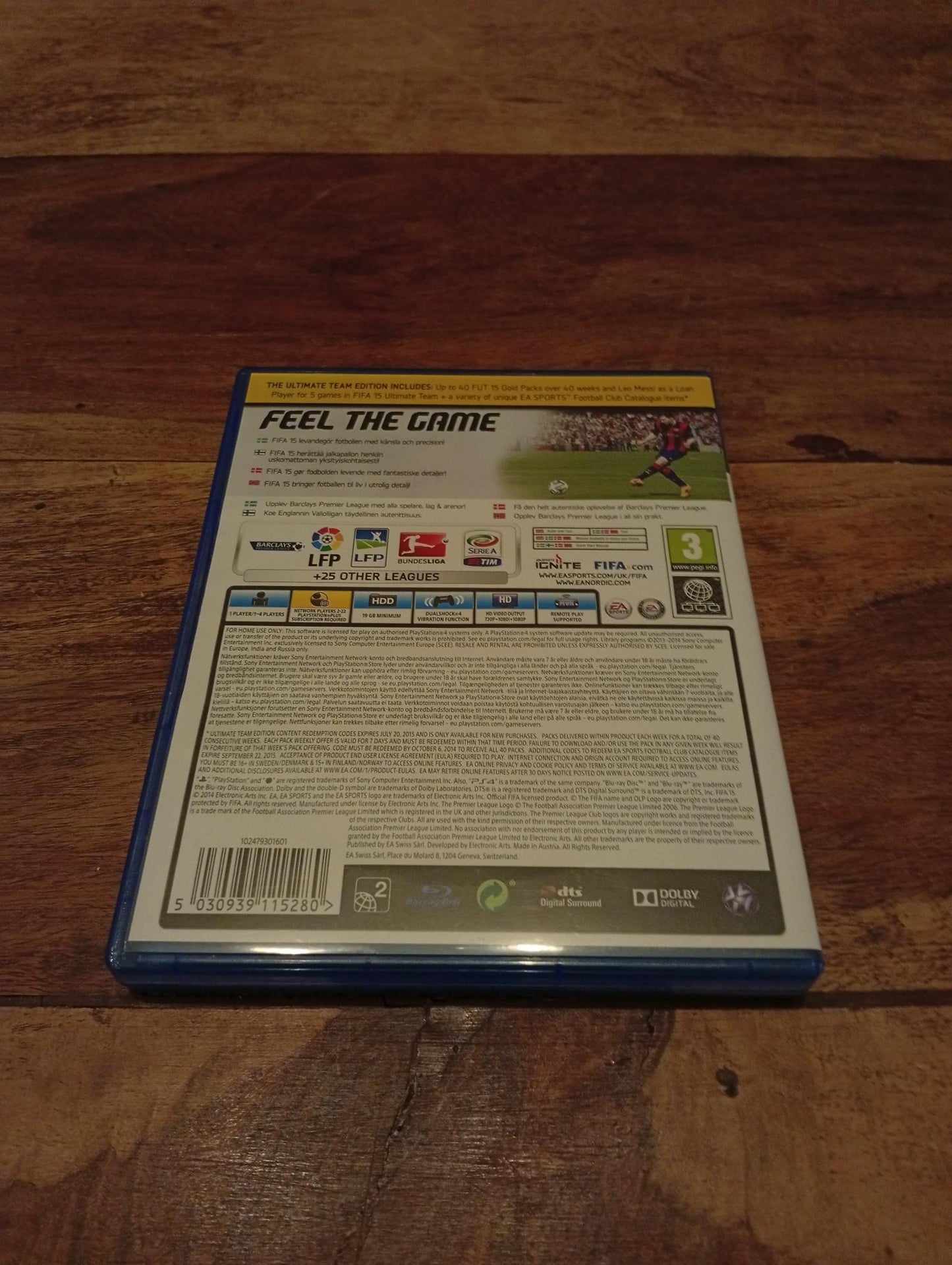 PlayStation 4 FIFA 15 Ultimate Team Edition 2014