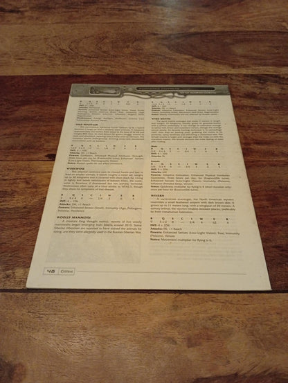 Shadowrun Gamemaster's Screen and Critters 3rd Ed FASA 2001