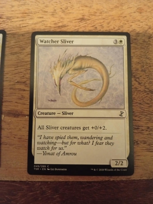 Magic The Gathering Watcher Sliver 049/289 TSR Time Spiral Remastered
