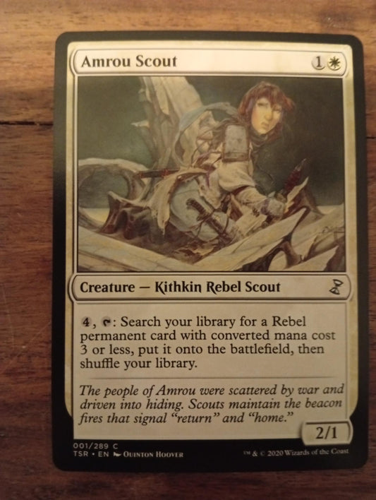 Magic The Gathering Amrou Scout 001/289 TSR Time Spiral Remastered
