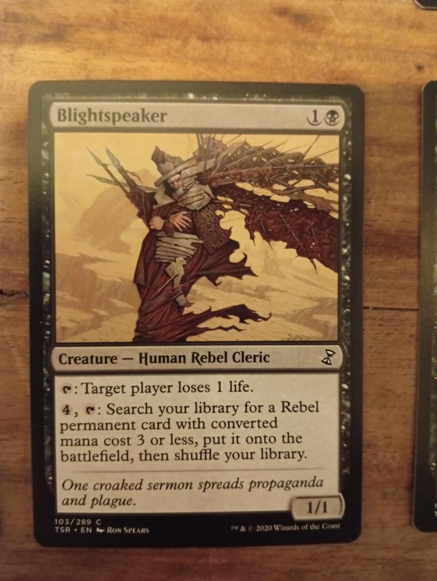 Magic The Gathering Blightspeaker 103/289 TSR Time Spiral Remastered