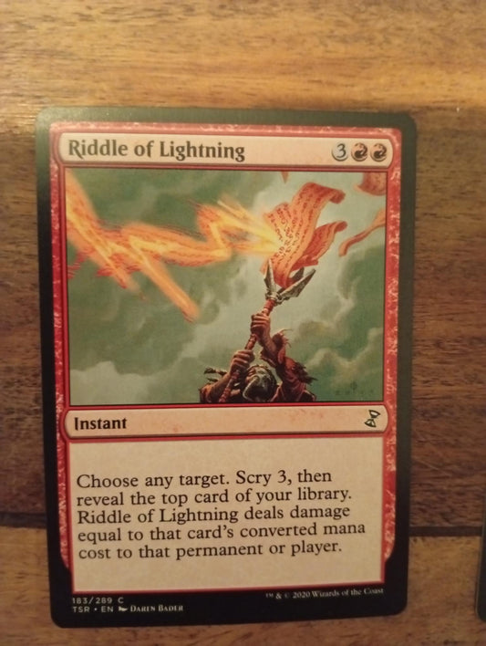 Magic The Gathering Riddle of Lightning 183/289 TSR Time Spiral Remastered