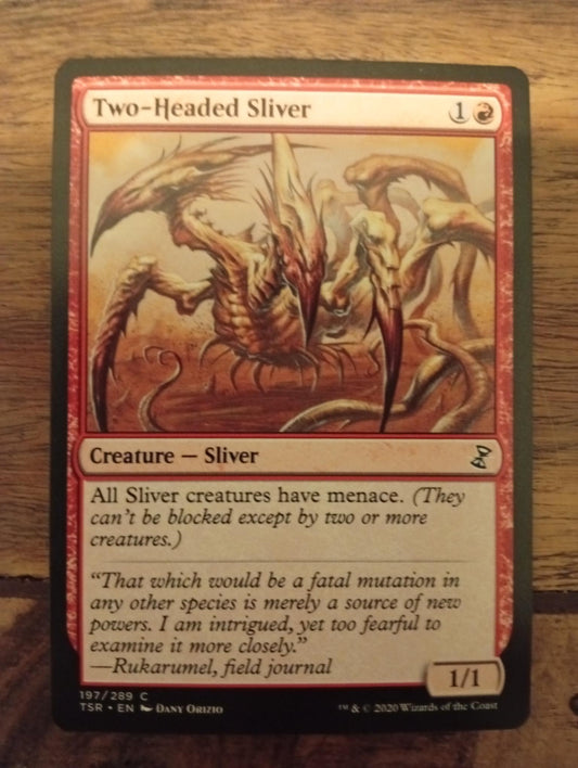 Magic The Gathering Two-Headed Sliver 197/289 TSR Time Spiral Remastered