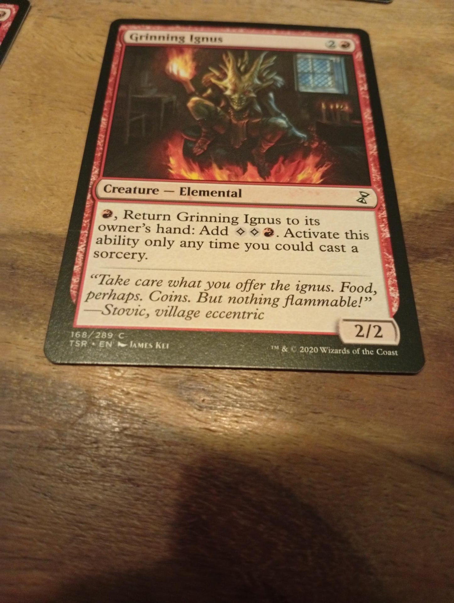 Magic The Gathering Grinning Ignus 168/289 TSR Time Spiral Remastered