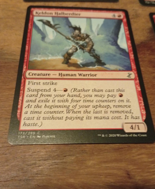 Magic The Gathering Keldon Halberdier 173/289 TSR Time Spiral Remastered