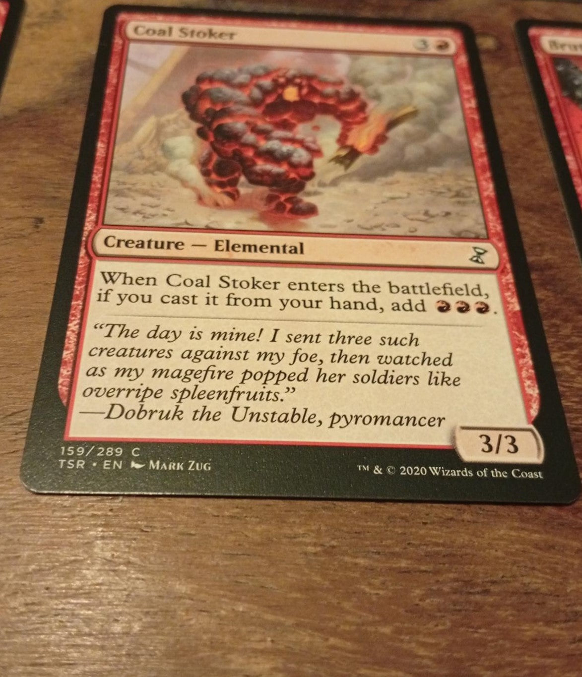 Magic The Gathering Coal Stoker 159/289 TSR Time Spiral Remastered