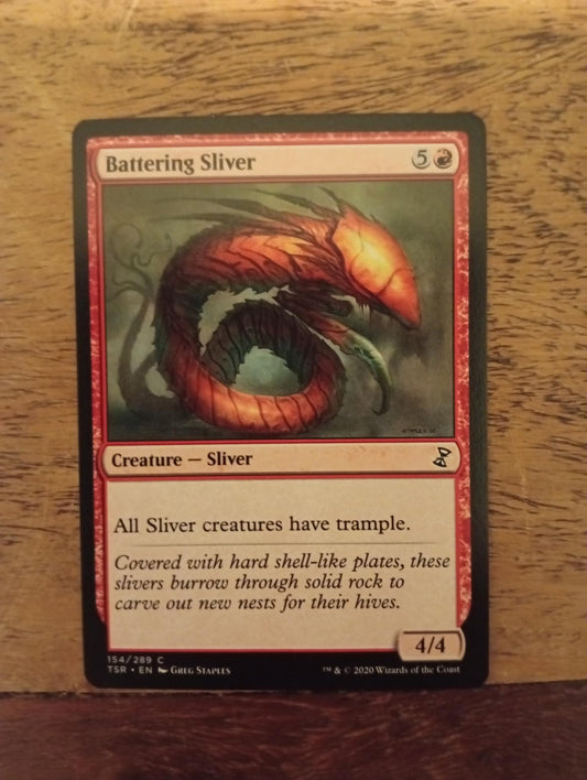 Magic The Gathering Battering Sliver 154/289 TSR Time Spiral Remastered