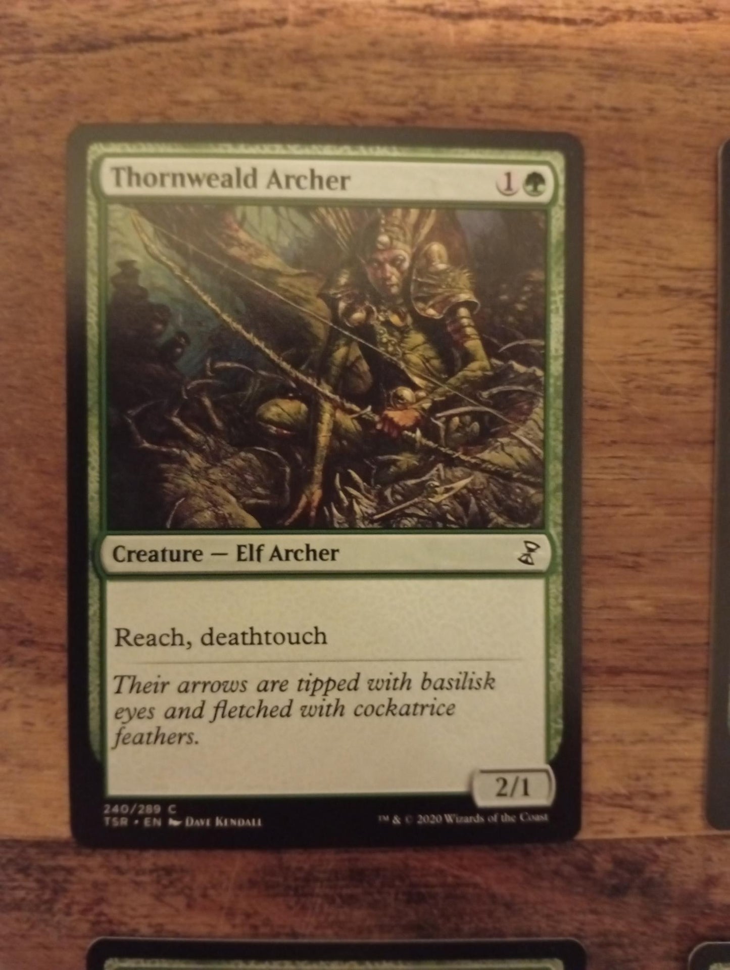 Magic The Gathering Thornweald Archer 240/289 TSR Time Spiral Remastered